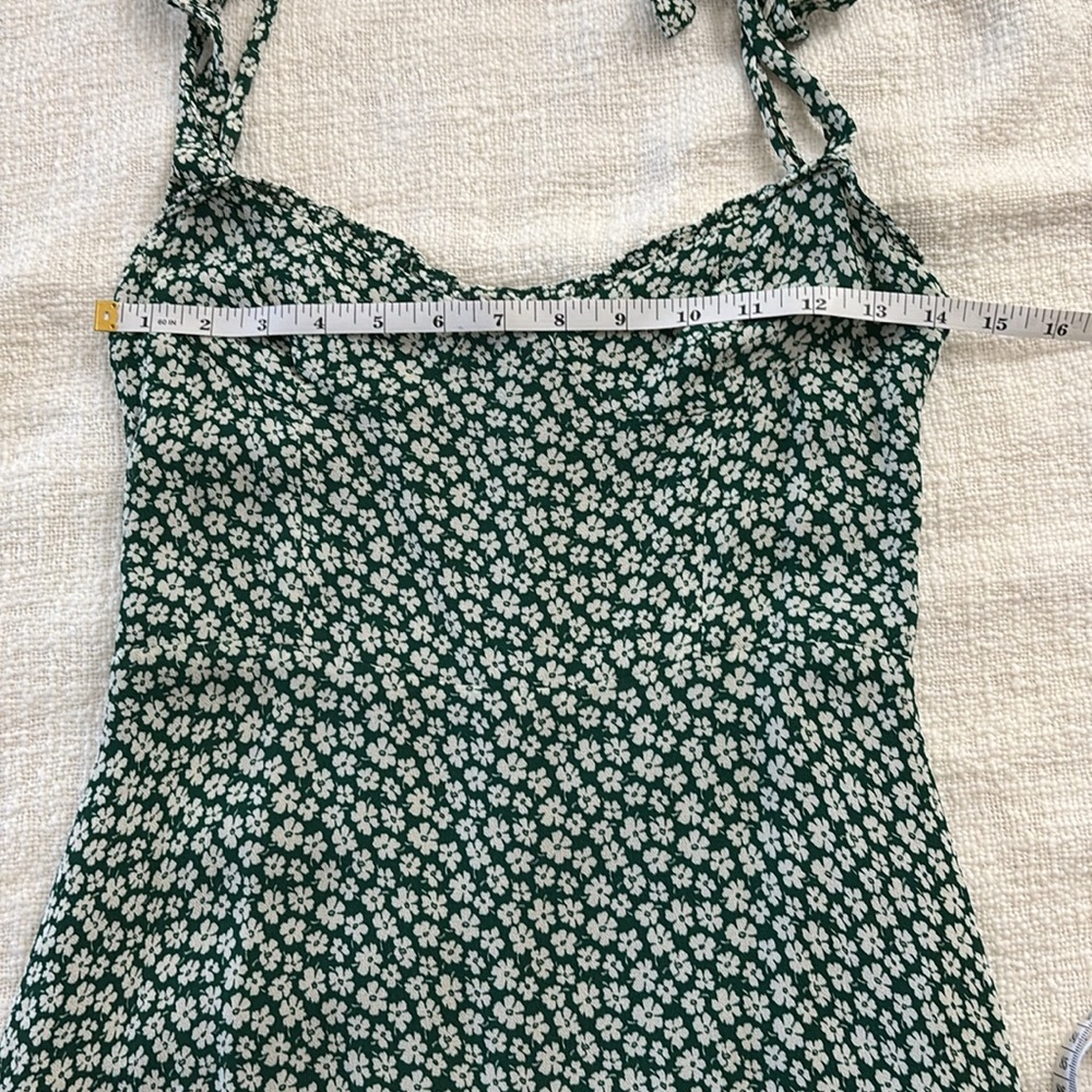 Reformation Nikita Floral Green Dress - Picture 12 of 12